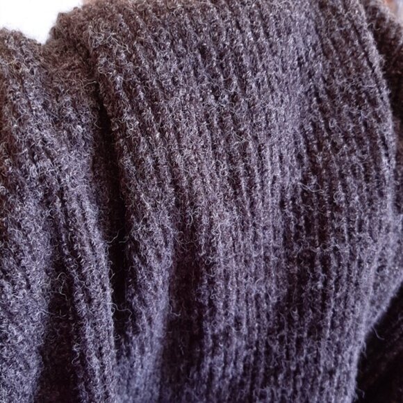 3/$20 Zara Oversized Ribbed Knit Short Sleeve Sweater Raw Hem Drop Shoulder - Picture 12 of 14